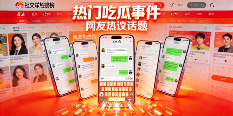 热门吃瓜事件封面图片：网友热议话题